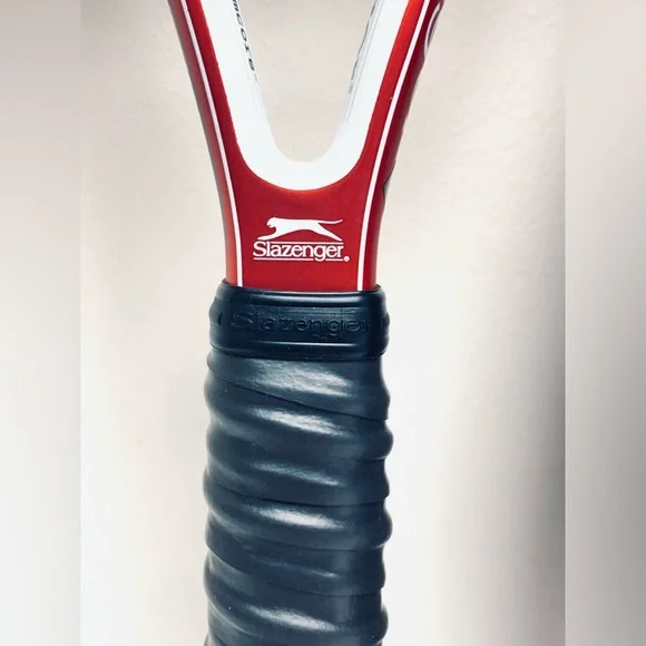 Pristine SLAZENGER TYPE TWO NK Tennis Racket w/ Racquet Cover + NEW Comfort Grip - Picture 6 of 13